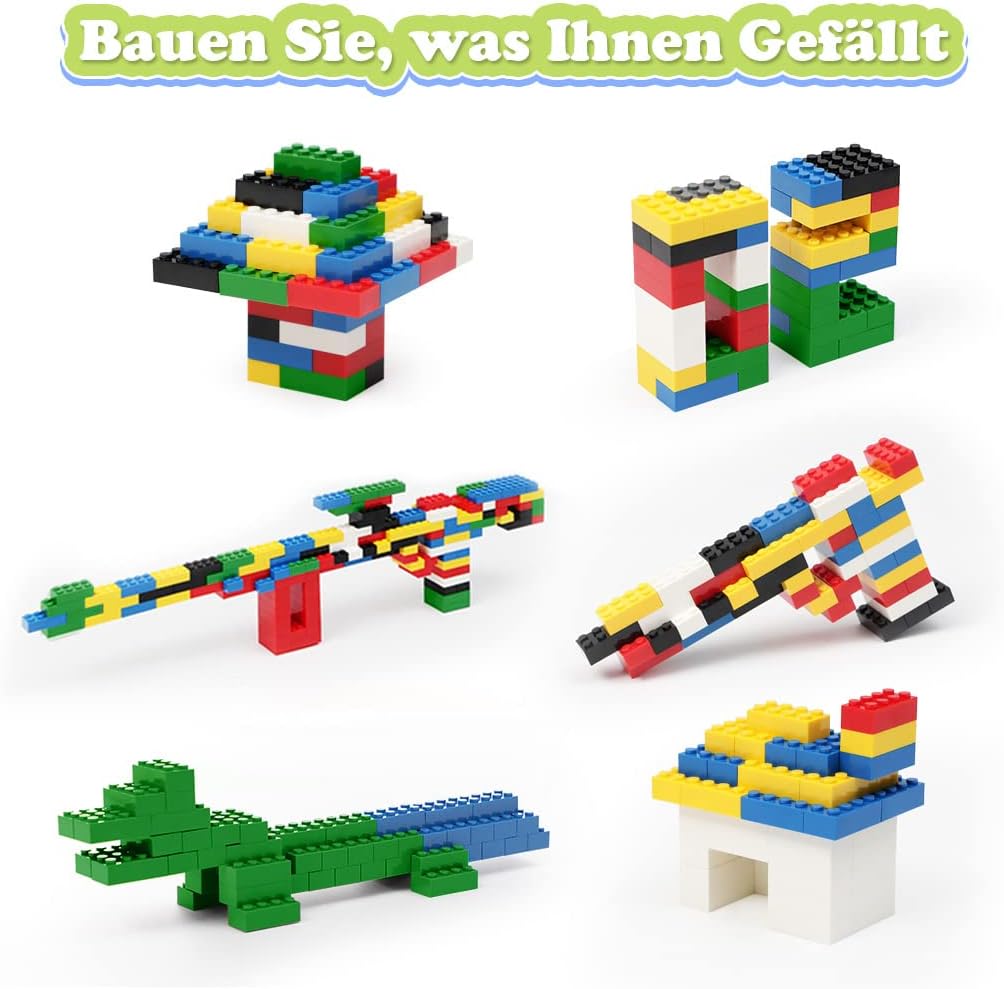 200 Stück 2x4 Gemischte Classic Bausteine, Kompatibel mit Allen Marken, Kreativ Lernspielzeug, Gesch