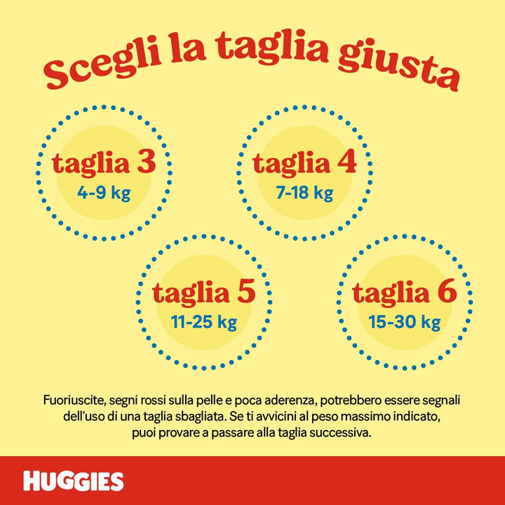 Huggies Unistar Windeln, Grösse 3 (4-8 kg), 72 Windeln Taglia 3 72 Pannolini, Taglia 3 72 Pannolini