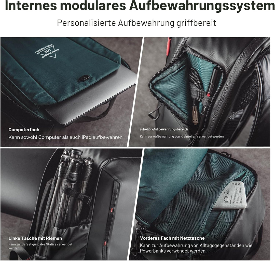 PGYTECH OneMo Lite Kamerarucksack 22L professioneller Fotorucksack kompatibel für DJI Mavic-Serie Dr