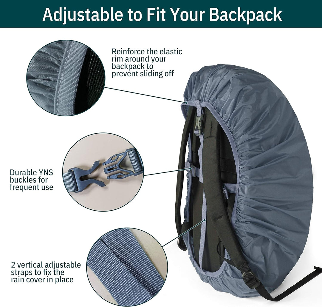 Unigear Regenschutz für Rucksäcke Schulranzen mit Reflektor, wasserdichte Regenhülle Rucksack Cover