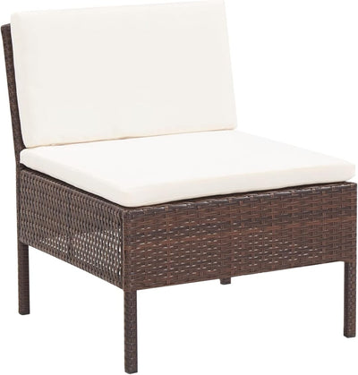 Festnight 6 Teilig Rattan Gartenmöbel Set Lounge Set balkonmobel klein Balkon balkonmobel Set Balkon