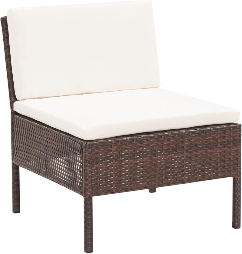 Festnight 6 Teilig Rattan Gartenmöbel Set Lounge Set balkonmobel klein Balkon balkonmobel Set Balkon