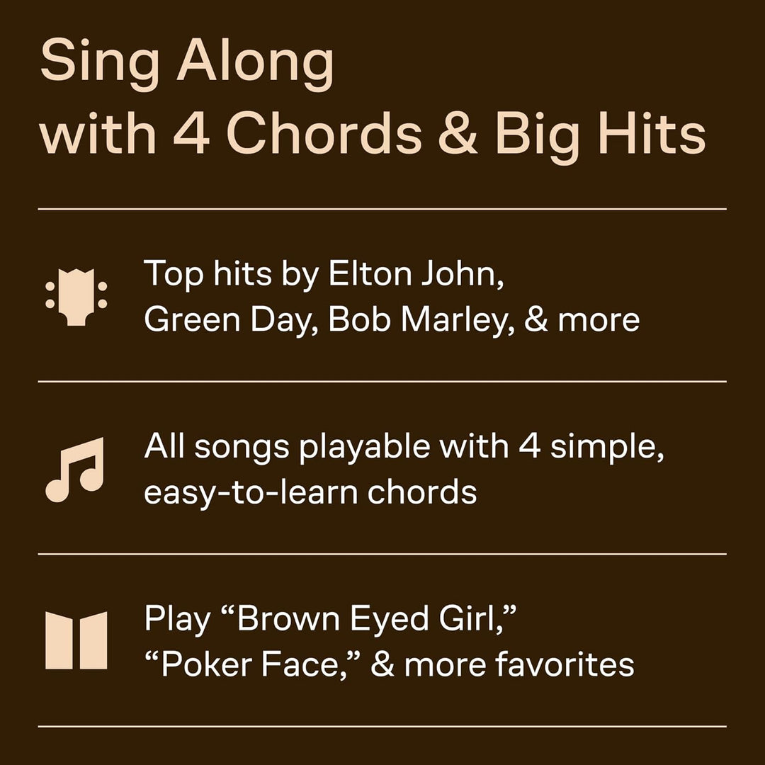 The Ukulele 4 Chord Songbook: Play 50 Great Songs With Just 4 Easy Chords!, Taschenbuch