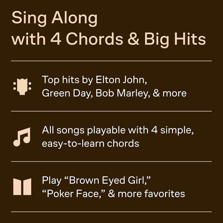 The Ukulele 4 Chord Songbook: Play 50 Great Songs With Just 4 Easy Chords!, Taschenbuch