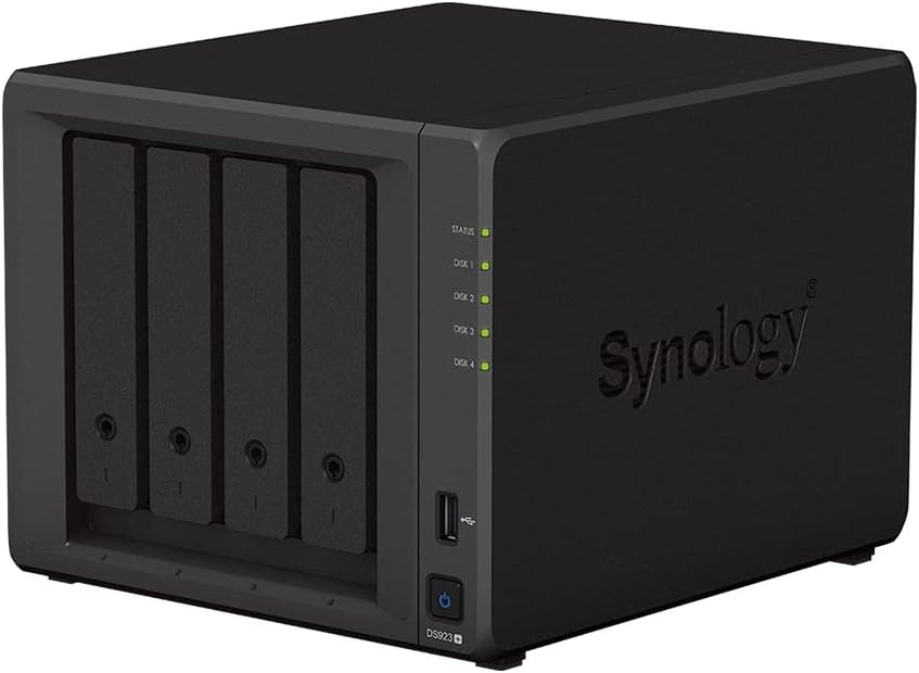 Synology DS923+ 4 GB NAS 16 TB (4 x 4 TB) WD Red+, montiert und getestet mit SE DSM installiert