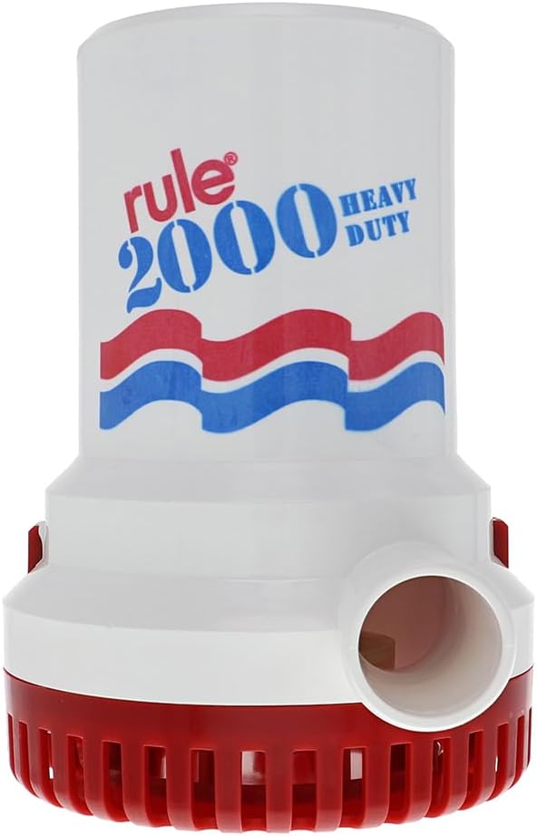 Rule Bilgenpumpen, 2000 GPH Nicht automatisch 12 Volt, 12 Volt