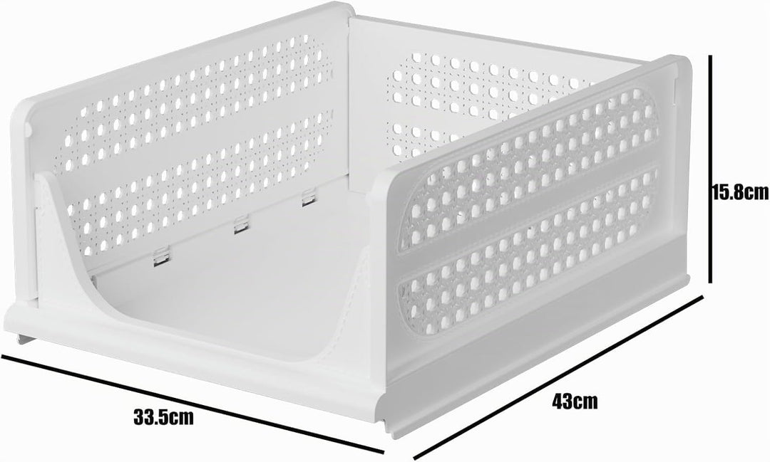 RMAN 6 Stück Kleiderschrank Organizer Faltbare Schrank Organizer Schubladenboxen Stapelbar Aufbewahr