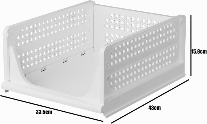RMAN 6 Stück Kleiderschrank Organizer Faltbare Schrank Organizer Schubladenboxen Stapelbar Aufbewahr