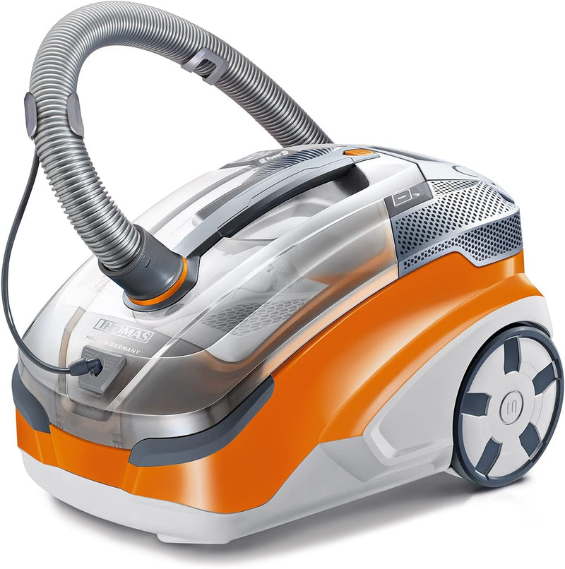 Thomas 788568 Aqua + PET & Family Staubsauger ohne Beutel Orange/Grau 48,6 x 31,8 x 34,7 cm, 1.8 lit
