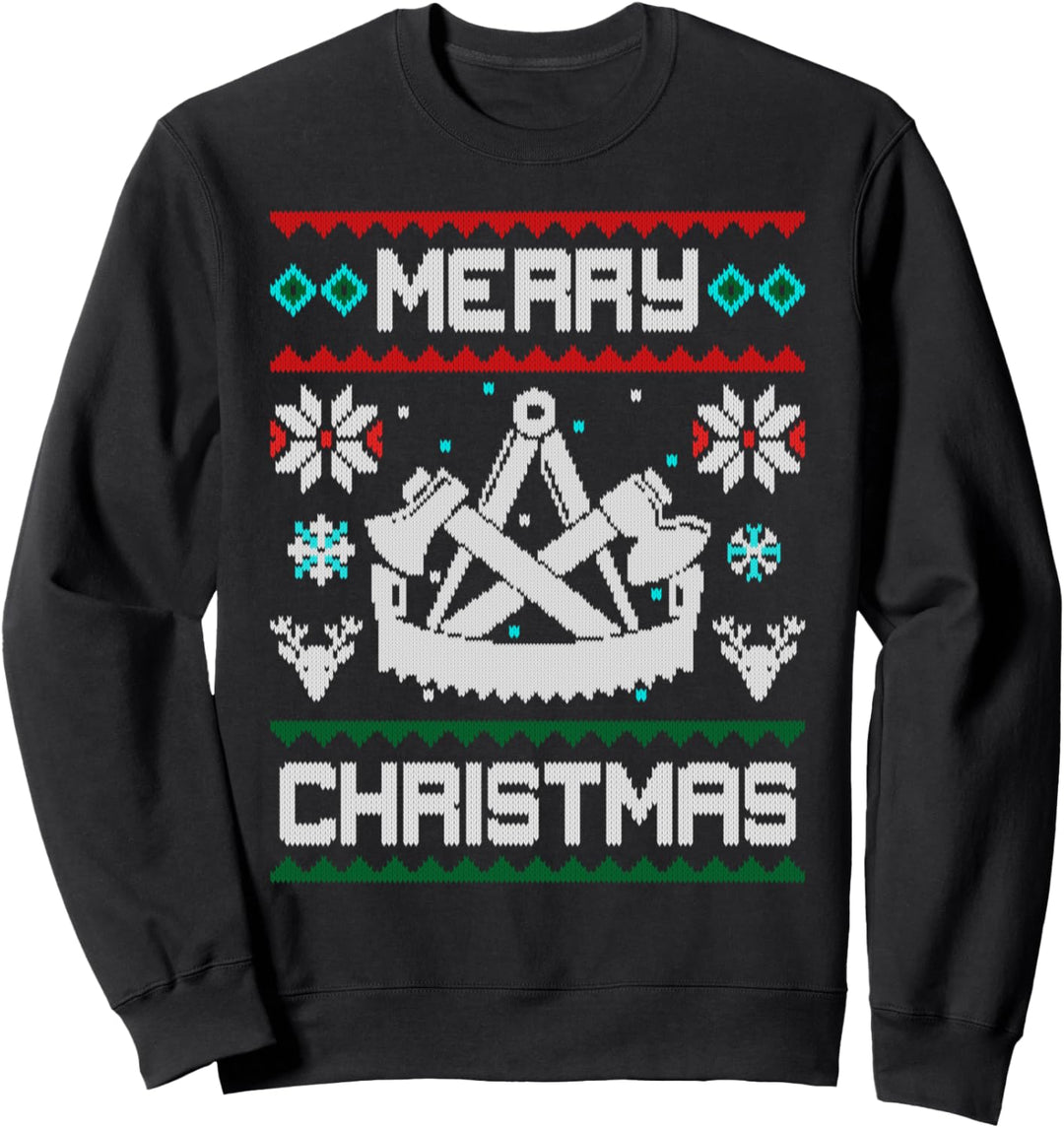 Zimmermann Zunft Merry Christmas Geschenk Zimmerin Zimmerer Sweatshirt