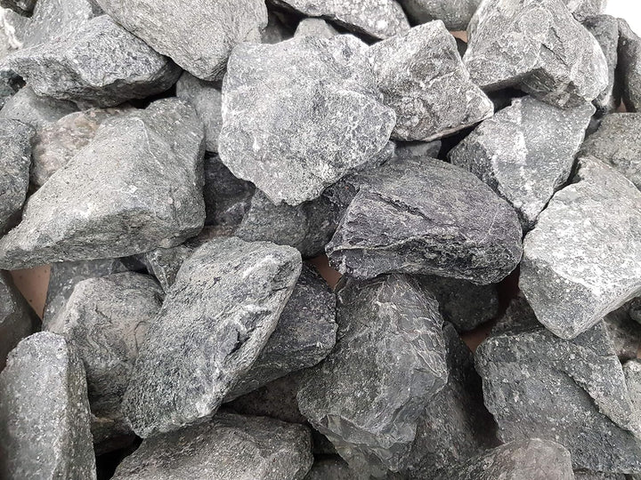 Saunasteine 50-80 mm Diabas (25kg) 0,96/kg. vorgewaschen