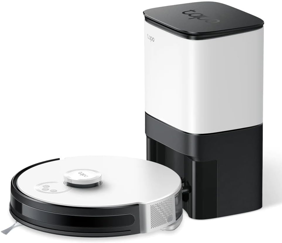 Tapo TP-Link RV30 Plus Saug&Wischroboter mit Smart AutoEmpty Dock(4L), LiDAR-Navigationsroboter,4200