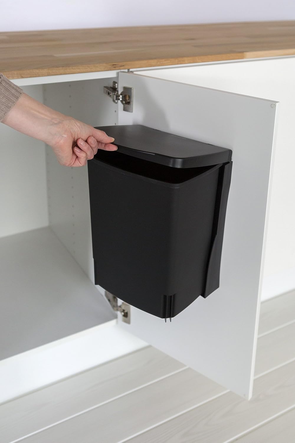Brabantia 395246 Einbau Mülleimer, 10 Liter schwarz, Single