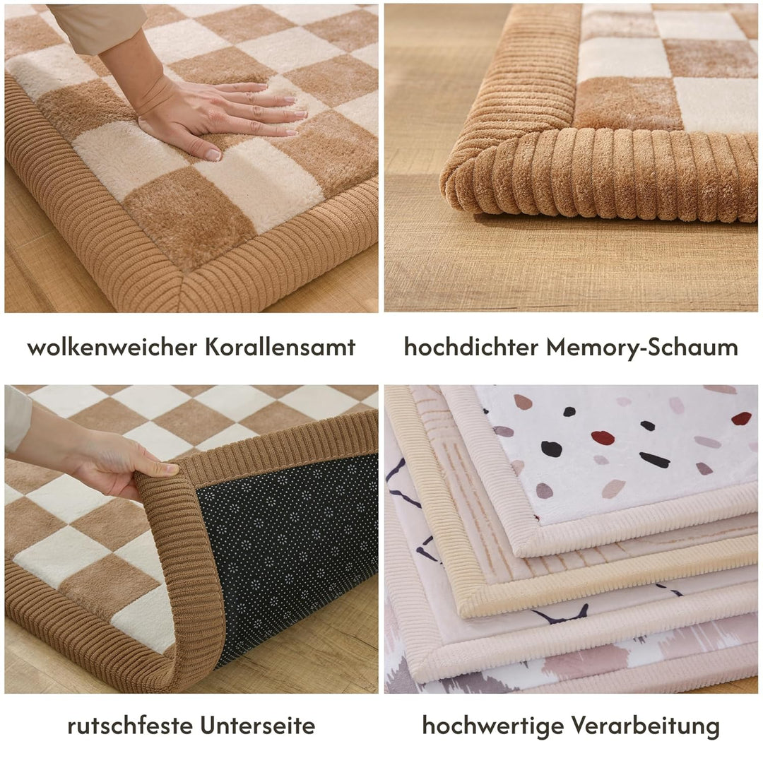 Hakuna Matte Baby Krabbeldecke „Cloud Soft“ 200 x 150 x 2,5 cm, Schachbrettmuster – Hochwertige Kind