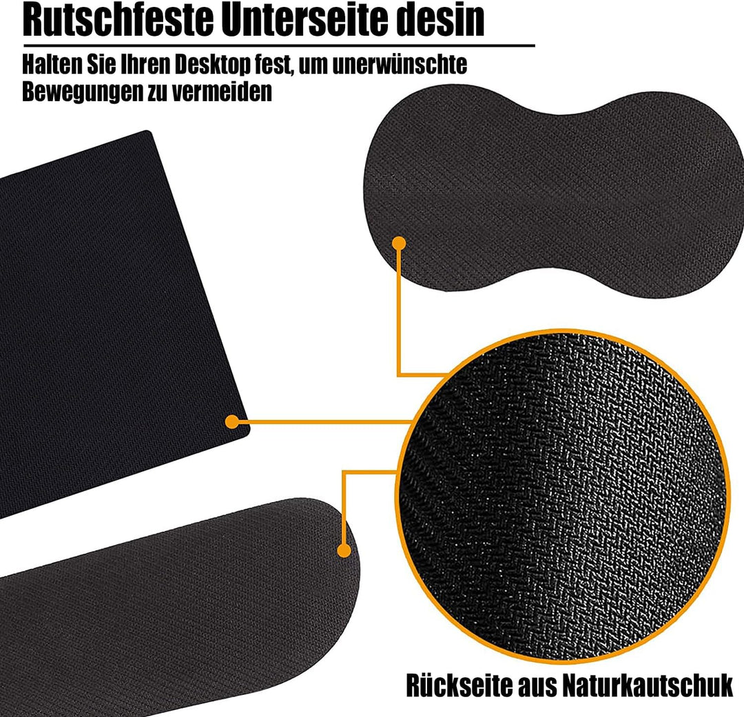 Handballenauflage Tastatur + Mauspad + Handgelenkauflage + Untersetzer, Memory Foam 4-in-1 Handgelen
