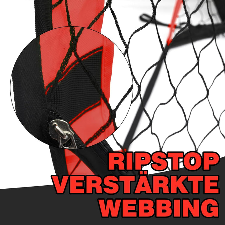 100 x 67 cm Kinder Fussballtor mit Tragebeutel, tragbares Pop-up-Fussballnetz für Hinterhoftraining,