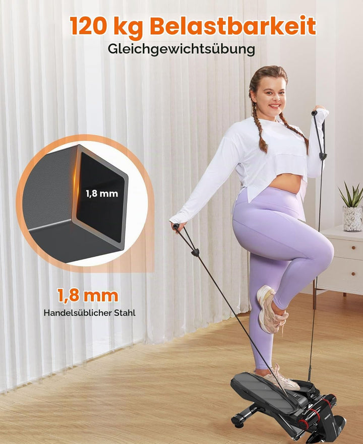 PROIRON Stepper für Zuhause, Up-Down-Stepper mit Display für Bein- und Po-Training, Grösseres Pedal