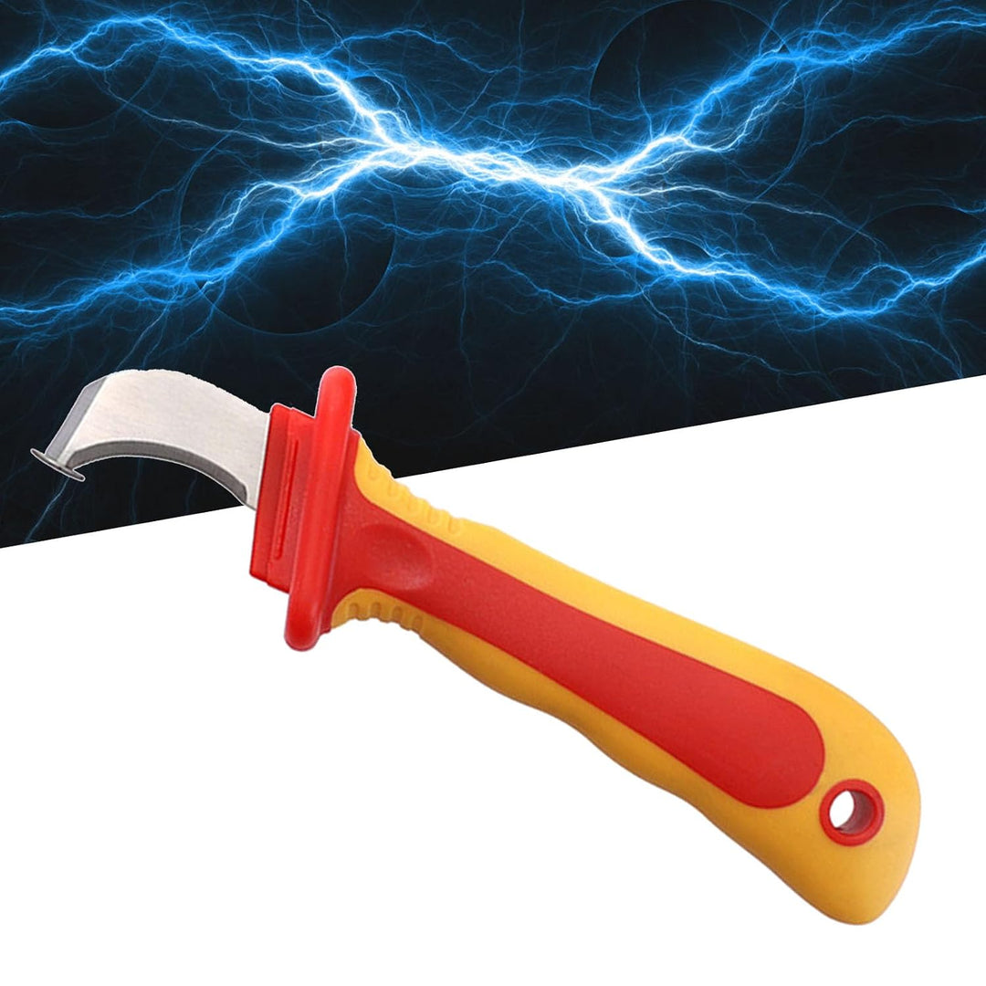 1000-V-Demontagemesser, Isoliertes Kabelmantel-Abisoliermesser für Elektriker, Hohe Spannungsbeständ