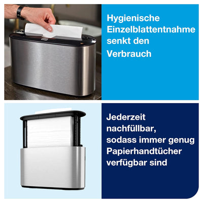 Tork Xpress Tischspender für Multifold-Handtücher Edelstahl H2, Fingerabdruckschutz, Image Design, 4