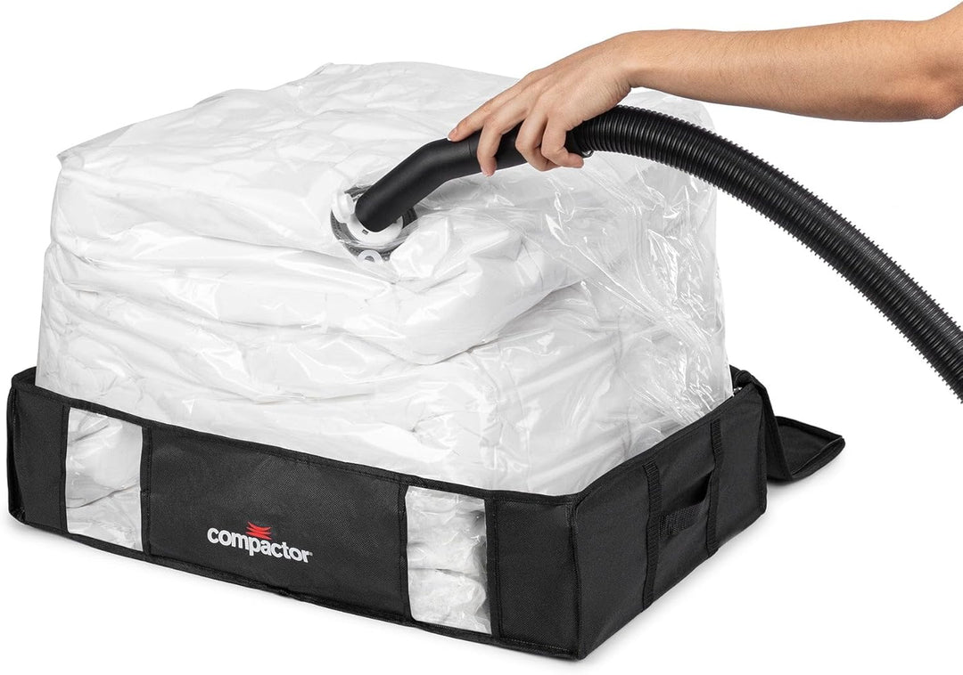 Compactor RAN8944 Vakuum Aufbewahrungstasche, Grösse L, 145 l, Schwarz "Black Edition" Schwarz (Blac