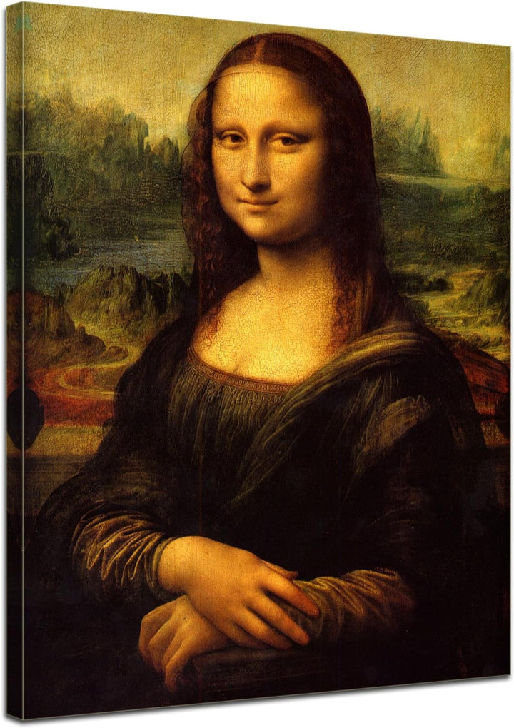 Bilderdepot24 Bild auf Leinwand | Leonardo da Vinci Mona Lisa in 50x60 cm als Wandbild | Wand-deko D