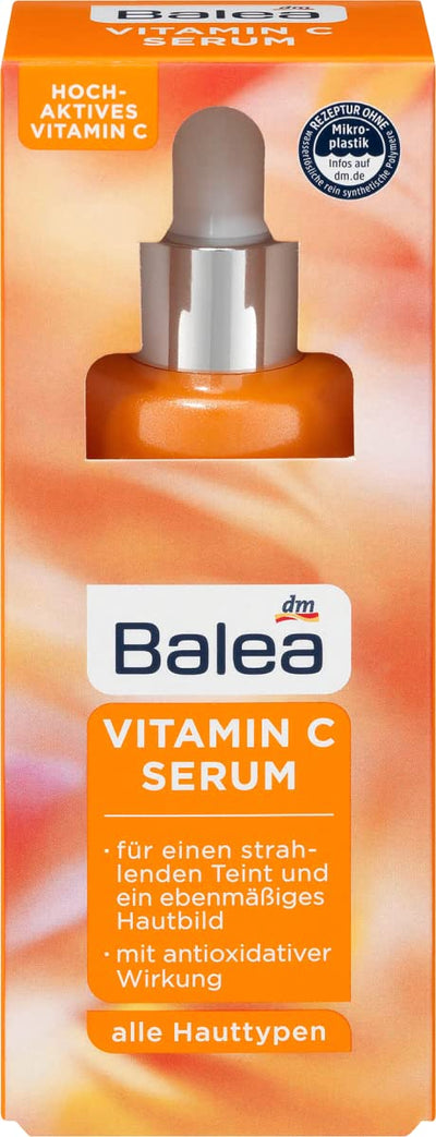 Balea Serum VITAMIN C für ein ebenmässiges Hautbild und einen strahlenden Teint mit antioxidativer W