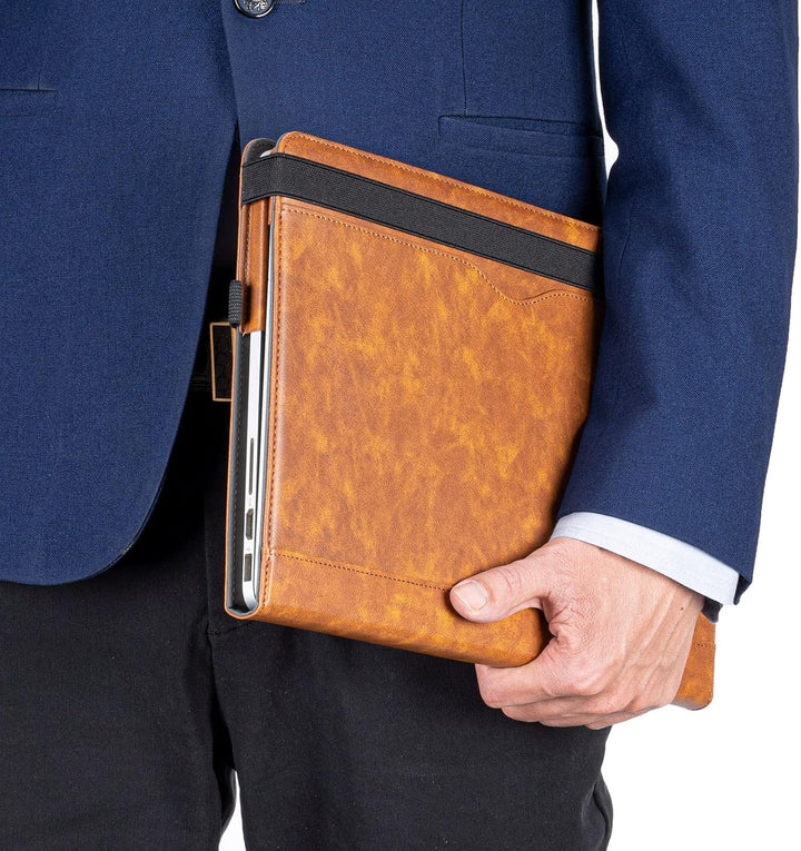 TYTX Kompatibel mit MacBook Pro 14 Hülle Zoll Leder Case 2021 A2442 M1 Pro/M1 Max, Laptop-Hülle Foli
