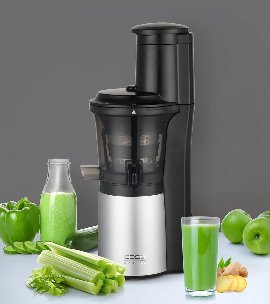 CASO SJW 300 Design Slow Juicer, sanftes und schonendes Entsaften dank niedriger Umdrehungszahl (60