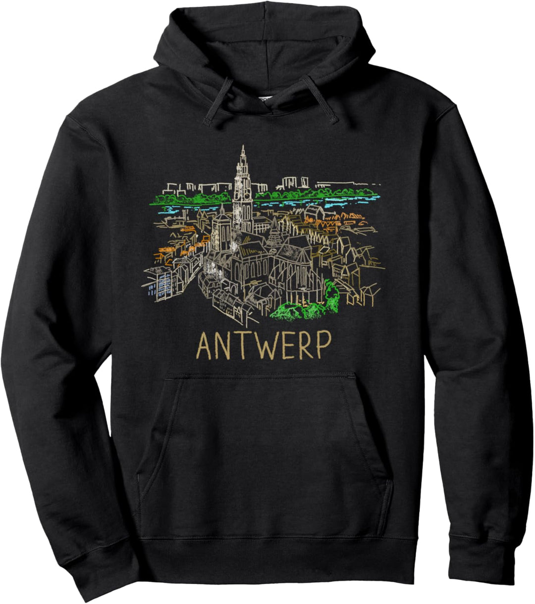 Antwerpen Belgien Kunstgeschenk Männer Frauen Pullover Hoodie