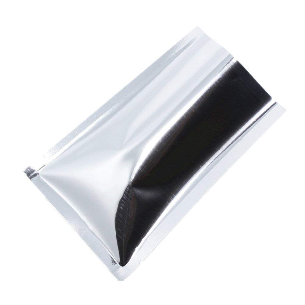 WACCOMT Pack 200 Stück Farbig Mylar Folie Obere Öffnung Versiegelbare Beutel Vakuum Heisssiegelbeute