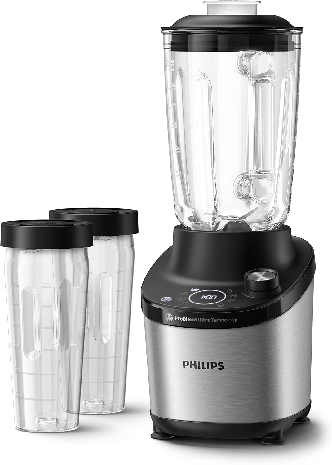 Philips Standmixer 7000 Series - 1500 Watt, 2 Liter, ProBlend Ultra Technologie, Schnellauswahlprogr