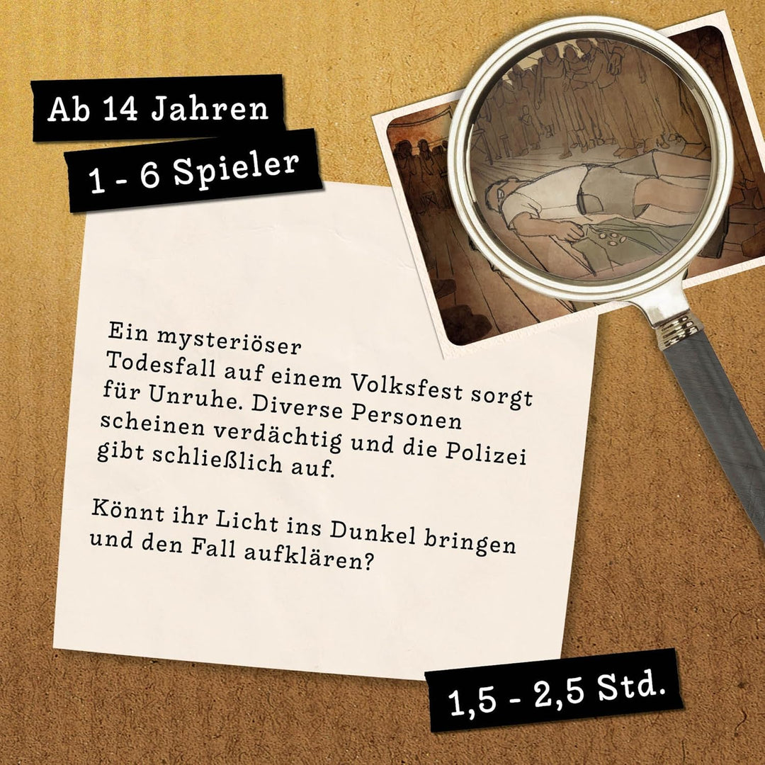 Hidden Games Tatort - Der Fall Klein-Borstelheim - Krimispiel für Erwachsene - Mordfall lösen Spiel