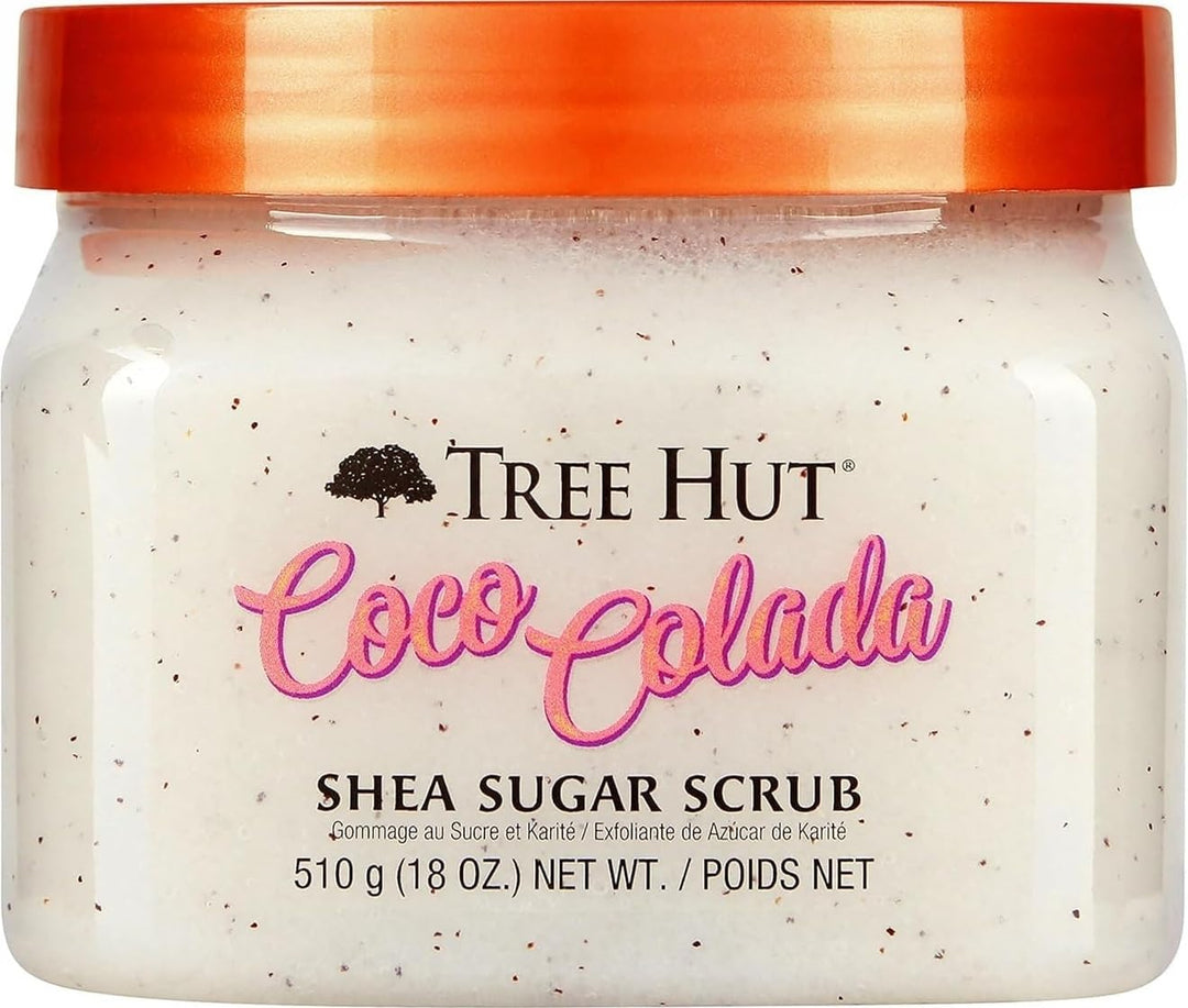 Tree Hut Shea Sugar Scrub Coco Colada, 510.3 g, Ultra Hydrating and Peeling Scrub for Nourishing Ess