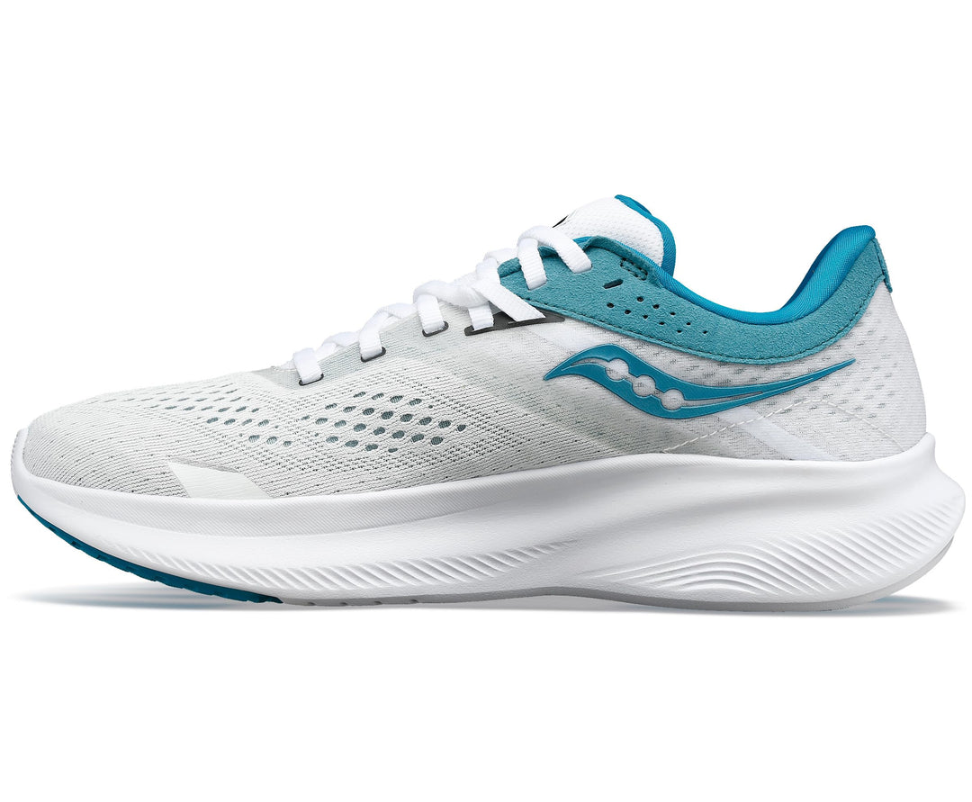 Saucony Damen Ride 16 Sneaker 36 EU Weiss Tinte, 36 EU Weiß Tinte