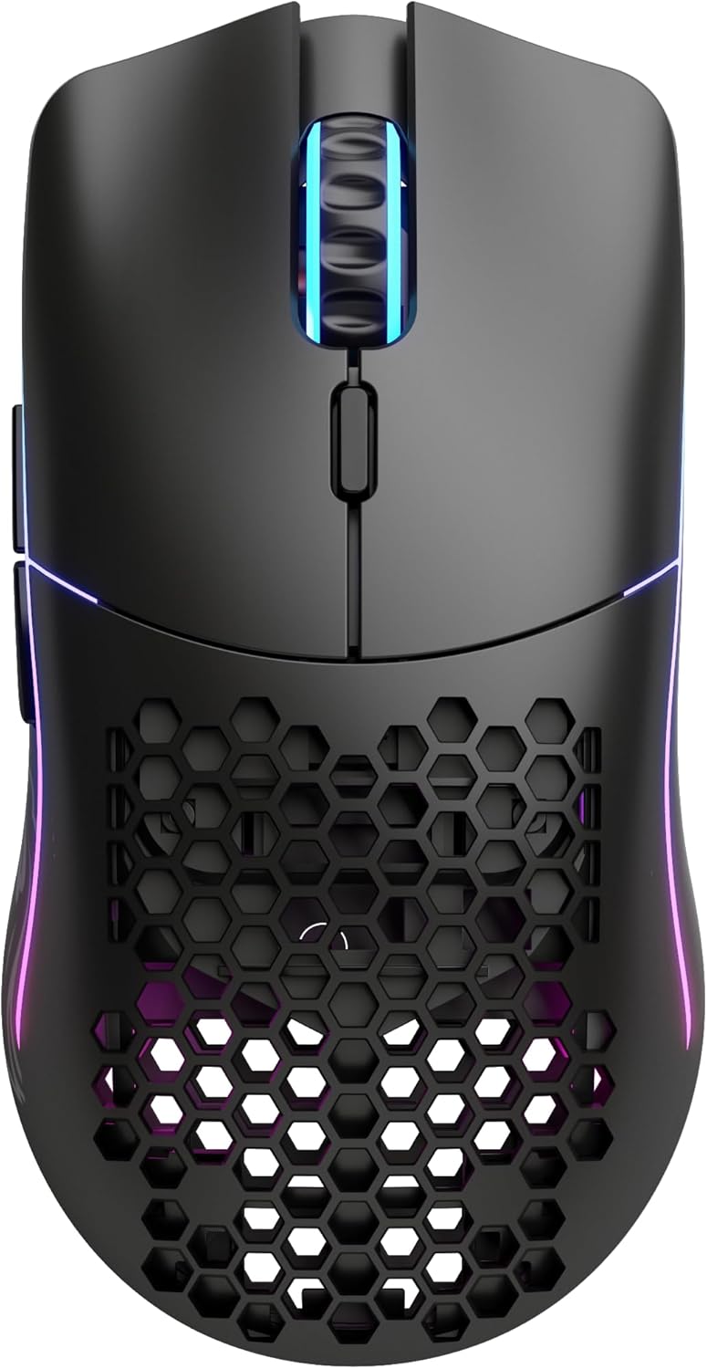 Glorious Gaming Model O- (Petite) Wireless Souris de jeu sans fil - Superlégère, conception nid d’ab