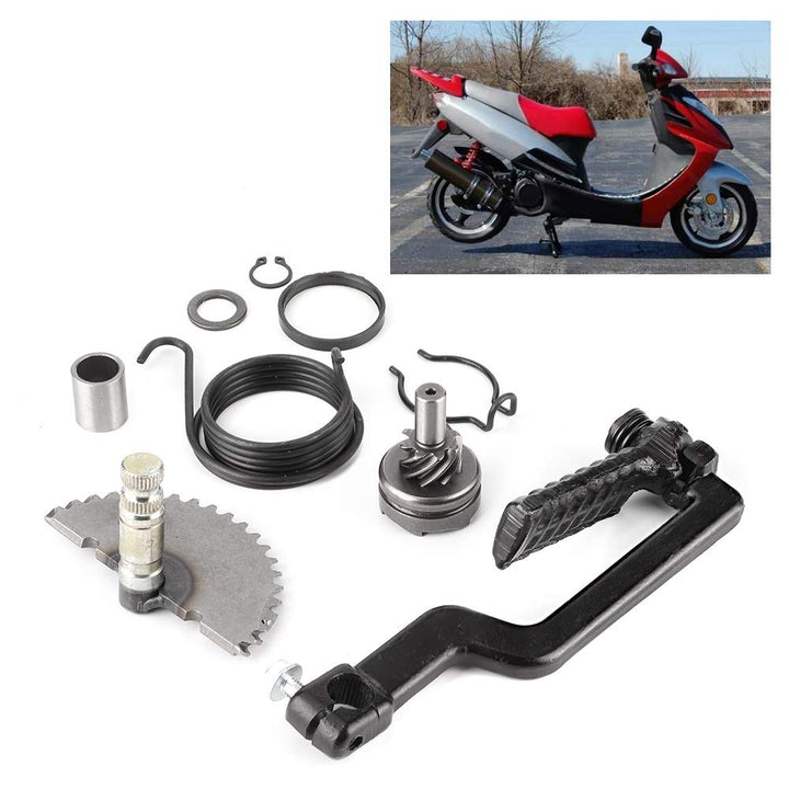 Scooter Moped Kickstart Zahnrad Starterwelle Rebuild Kit Leerlauf Zahnrad Federstart Montage Passend