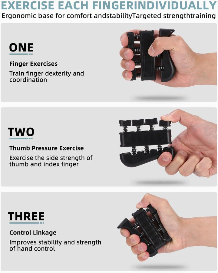 10 Stück Fingertrainer Knetball Handtrainer、knetball für hände therapie、Arthrose Training, Stärkung