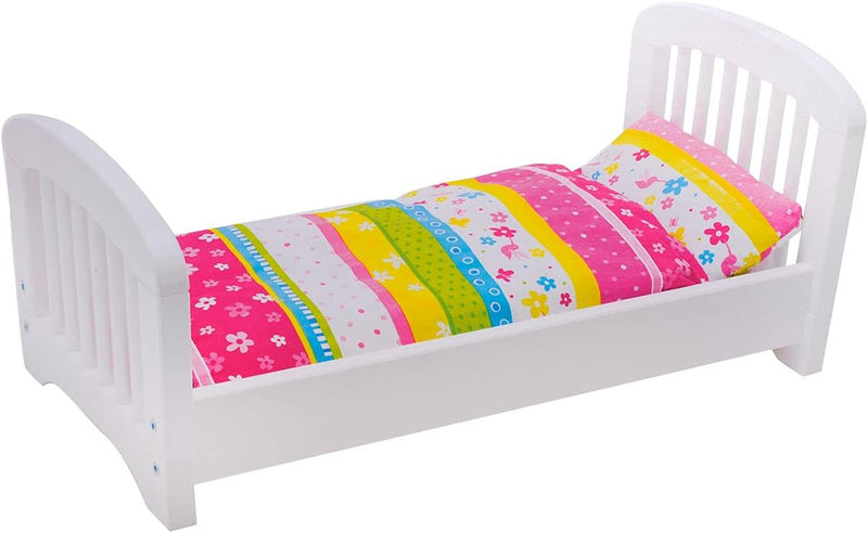 Goki 51596 Puppenbett mit Bettzeug, Susibelle