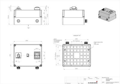 Softstarter 7,5kW mit Überlastschutz und Hauptschalter