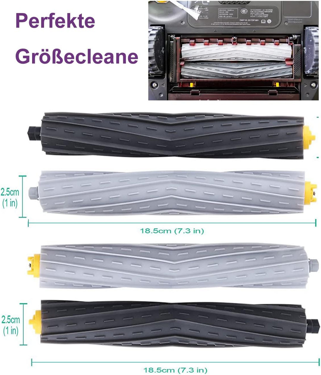 Ersatzteile für Roomba, Ersatzwalzenbürsten für Roomba 800 &amp; 900 Serie 800 850 860 861 866 870 880 8