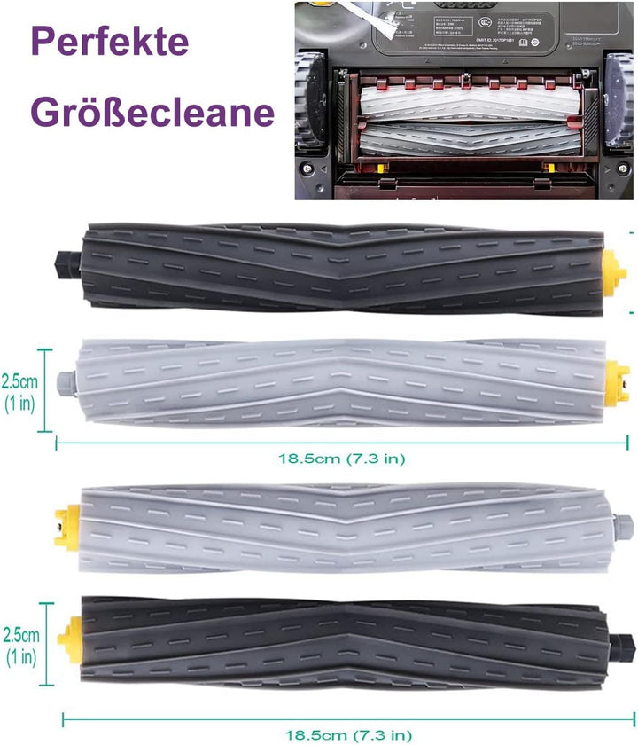 Ersatzteile für Roomba, Ersatzwalzenbürsten für Roomba 800 &amp; 900 Serie 800 850 860 861 866 870 880 8