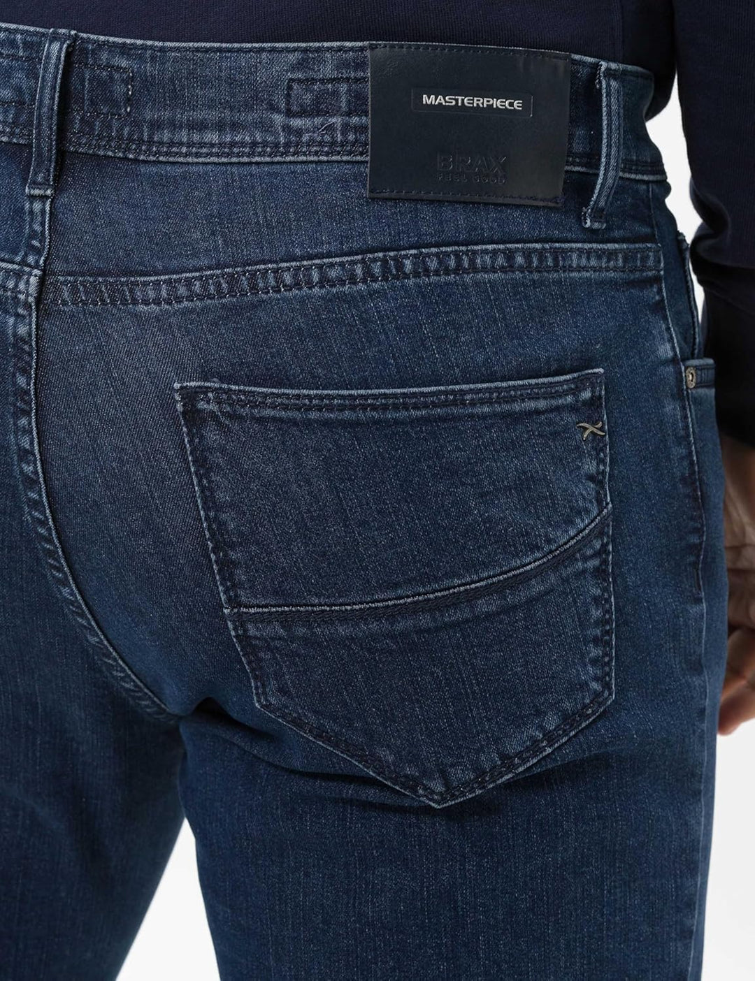 BRAX Herren Style Cadiz Masterpiece Five-Pocket Jeans 34W / 34L Dark Blue Used, 34W / 34L Dark Blue