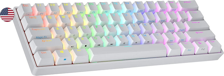 Ranked S60 Supernova Mechanische 60 Prozent Tastatur | Hotswap Gaming Keyboard | 61 Tasten mit RGB B