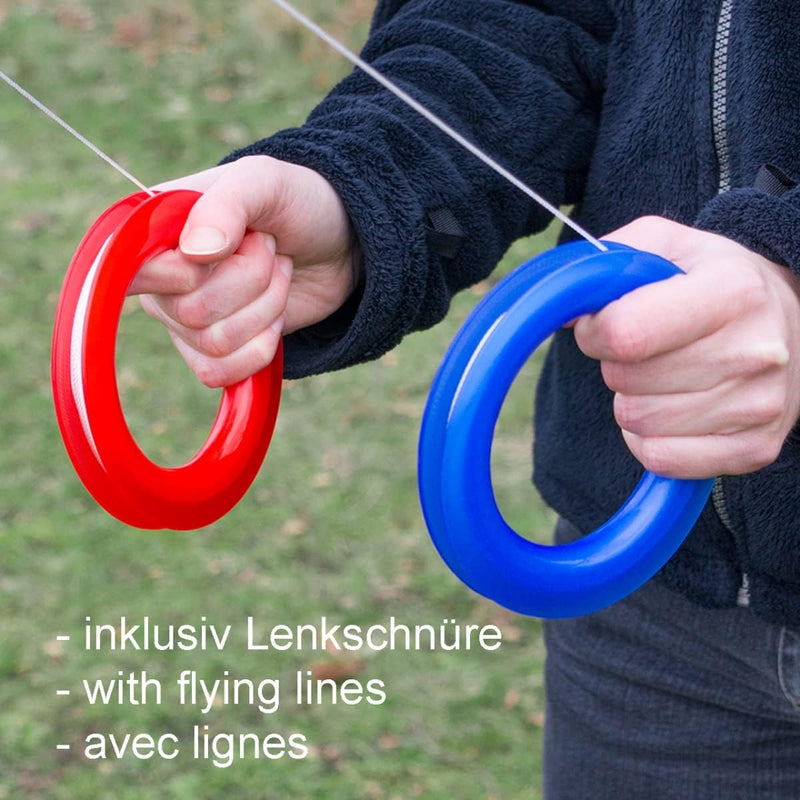 CIM Lenkdrachen - Shuriken MUSTHAVE - Drachen für Kinder ab 8 Jahren - 120x60cm - inklusiv Steuerlei