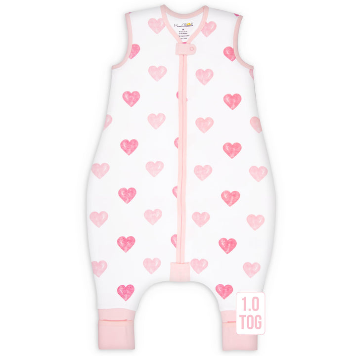 Mama Cheetah Baby Schlafsack, Bio-Baumwolle, Tragbare Babydecke, Schlafsack mit 2-Wege-Reissverschlu
