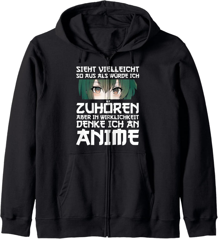 Anime Geschenkidee Manga Spruch Kapuzenjacke