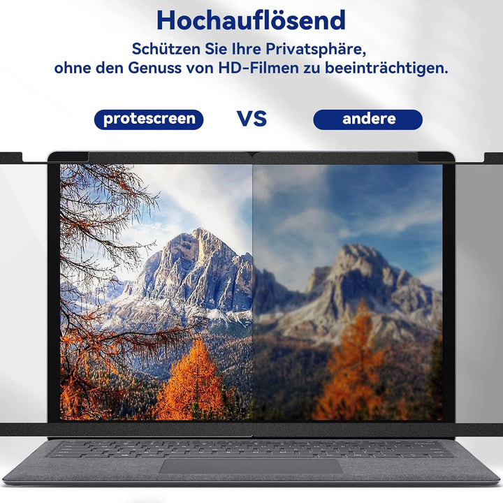 Magnetischer Blickschutzfilter Kompatibel Mit 15 Zoll Surface Laptop 5/4/3/2/1, Abnehmbar Anti Glare