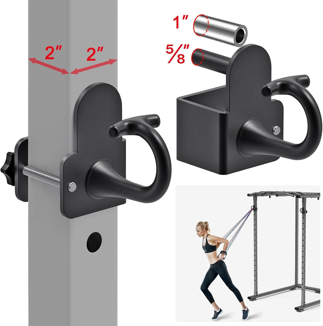 Kipika Power Cage Squat Rack Home Gym Zubehör - Anker für Widerstandsbänder Passt Rack mit 5/8„ oder
