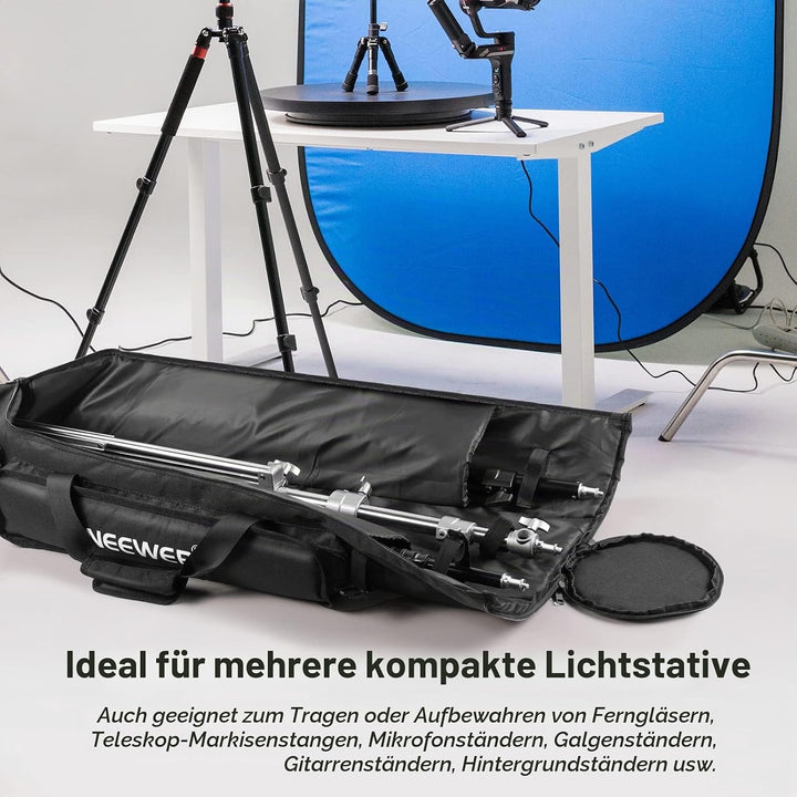 NEEWER 1m Stativ Tragetasche, strapazierfähige, wasserdichte Nylontasche mit Griffen und Schultergur