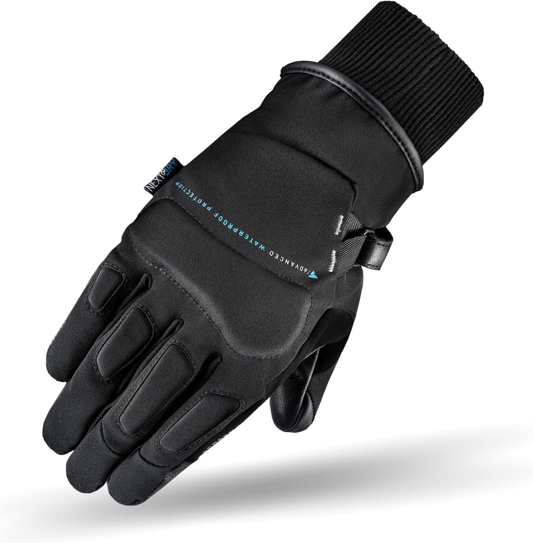SHIMA Oslo Motorradhandschuhe Damen Herren - Ganzjährig wasserdichte Touchscreen mit Protektor L Sch